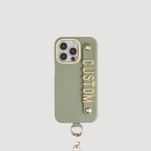 Load image into Gallery viewer, CUSTOM SHOULDER STRAP IPHONE CASE - MATCHA