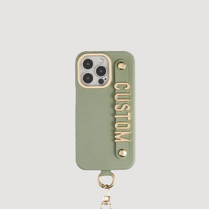 CUSTOM SHOULDER STRAP IPHONE CASE - MATCHA