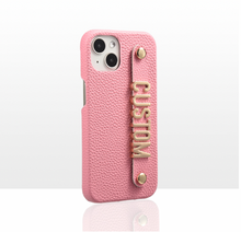 Load image into Gallery viewer, CUSTOM REAL LEATHER IPHONE CASE- BARBIE PINK