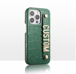 Personalised croc hot sale leather phone case