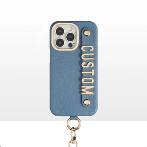 CUSTOM SHOULDER STRAP IPHONE CASE - SKY POWDER