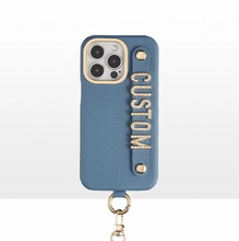 Load image into Gallery viewer, CUSTOM SHOULDER STRAP IPHONE CASE - SKY POWDER