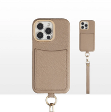 Load image into Gallery viewer, CUSTOM WRIST STRAP IPHONE CASE - VANILLA LATTE