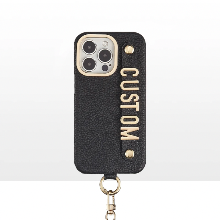 CUSTOM SHOULDER STRAP IPHONE CASE - ONYX