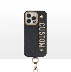 CUSTOM SHOULDER STRAP IPHONE CASE - ONYX